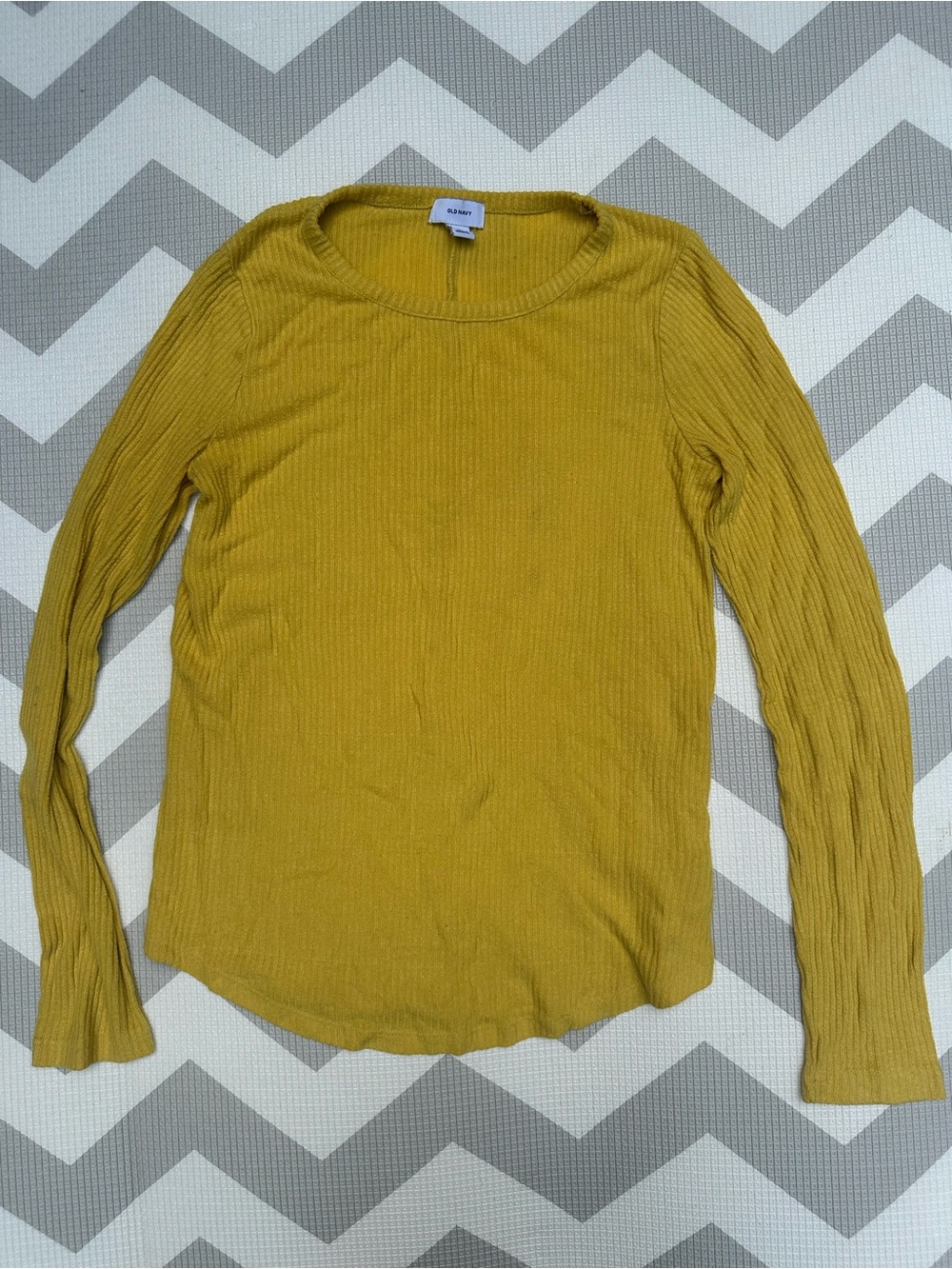 Yellow Ribbed Shirt